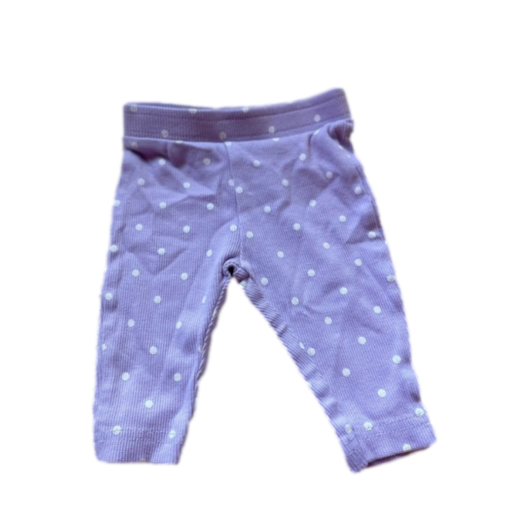 3/$20 George 0-3 month pants purple with white polka dots
